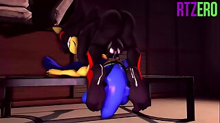 Shadow fucking Sonic's throat (SFM) (By RTZero)
